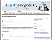 Tablet Screenshot of lehti.yliopistopedagogiikka.fi